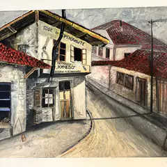 Slika na zidu restorana